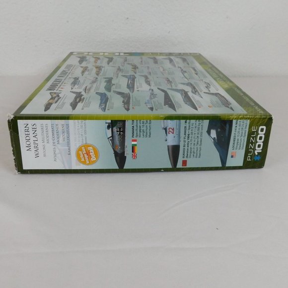 Modern Warplanes 1000 Piece Jigsaw Puzzle Eurographics 19 x 27 COMPLETE - Picture 10 of 11